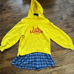 Zara Hoodie with Plaid Skirt